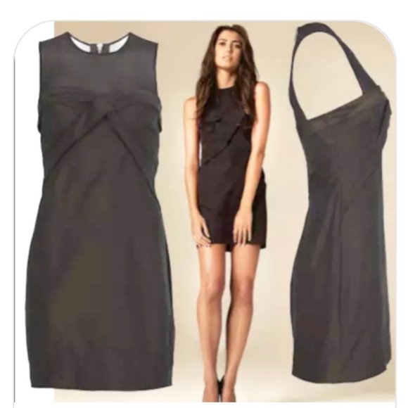 All Saints Spitalfields black midi dress; UK 10 US 4 - Picture 6 of 6